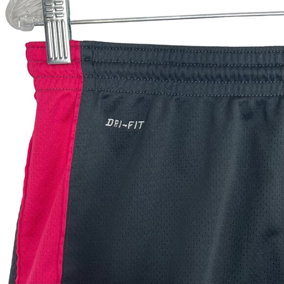 Nike Dri-Fit Womens Athletic Shorts Gray Pink Size Medium - Picture 5 of 10